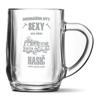 Půllitr Nesnáším být sexy, ale jsem hasič: 0,5