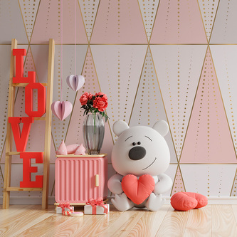 Tapeta Růžovošedé jehlany: 125x75 cm