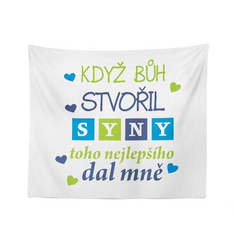 Deka Když Bůh stvořil syny: 150x120 cm