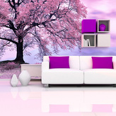Tapeta Růžový strom: 336x220 cm