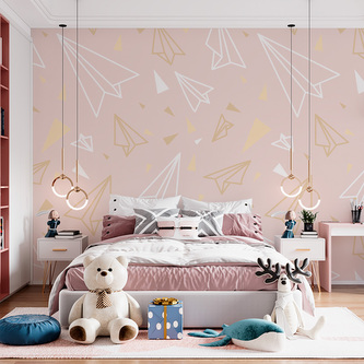 Tapeta Papírové vlaštovky: 125x75 cm