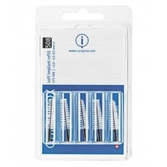 Curaprox Náhradní mezizubní kartáčky na čištění implantátů Soft Implant Černá CPS 508 5 ks unisex