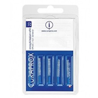 Curaprox Náhradní mezizubní kartáčky na čištění implantátů Strong & Implant Modrá (Refill) 28 CPS 22 5 ks unisex