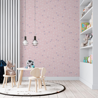 Tapeta Barevné křížky: 336x220 cm