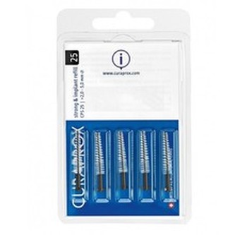 Curaprox Náhradní mezizubní kartáčky na čištění implantátů Strong & Implant Černá (Refill) 28 CPS 25 5 ks unisex