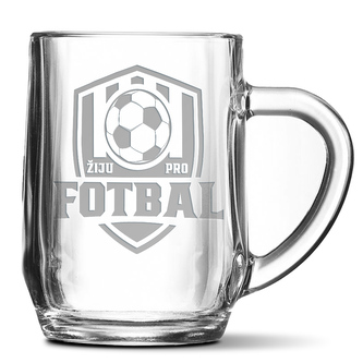 Půllitr Žiju pro fotbal: 0,5