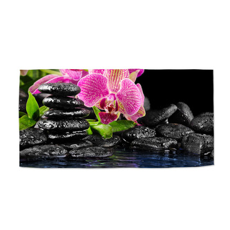 Ručník Orchidej na kamenech: 70x140 cm Ručník Orchidej na kamenech: 70x140 cm