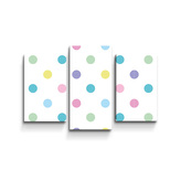 Obraz - 3-dílný Puntík vedle puntíku: 75x50 cm