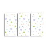 Obraz - 3-dílný Barevné puntíky: 120x80 cm