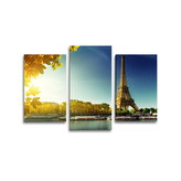 Obraz - 3-dílný Paříž: 75x50 cm