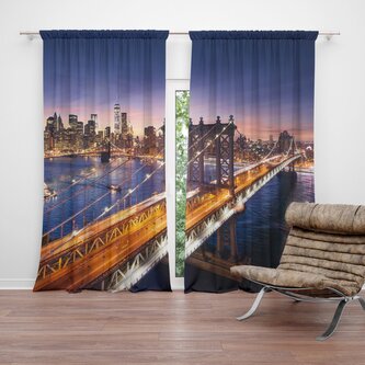Závěs Most v New Yorku: 2ks 140x250cm Závěs Most v New Yorku: 2ks 140x250cm