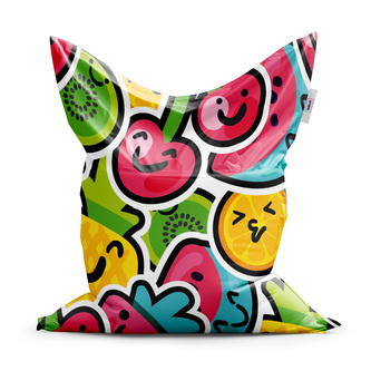 Sedací vak Veselé ovoce: 150x100 cm