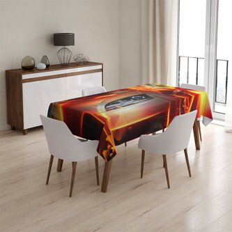 Ubrus Auto v plamenech: 130x170 cm Ubrus Auto v plamenech: 130x170 cm