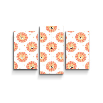 Obraz - 3-dílný Lvíčci: 75x50 cm