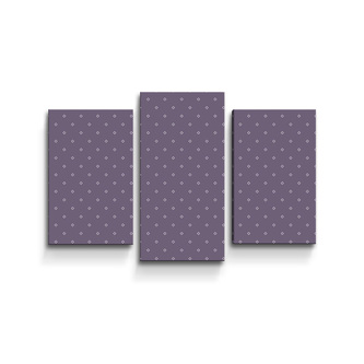 Obraz - 3-dílný Bílé čtverce: 75x50 cm