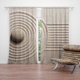 Závěs Otisk v písku: 2ks 140x250cm