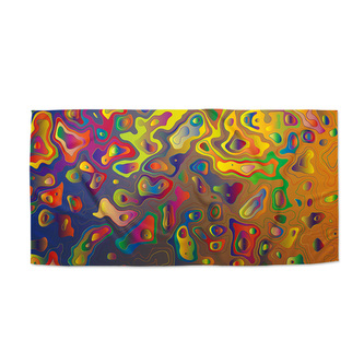 Ručník Barevné skvrny: 70x140 cm Ručník Barevné skvrny: 70x140 cm
