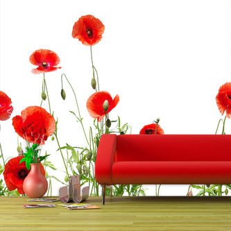 Tapeta Vlčí máky: 208x125 cm Tapeta Vlčí máky: 208x125 cm