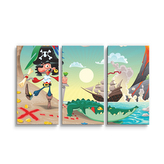 Obraz - 3-dílný Pirát: 120x80 cm