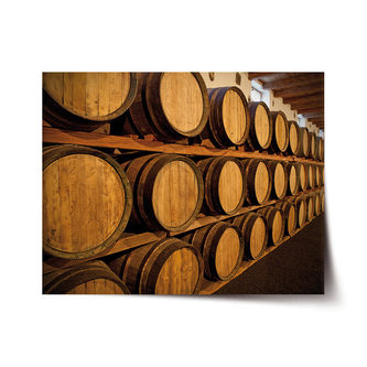 Plakát Dřevěné sudy: 120x80 cm