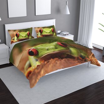 Povlečení Zelená žába: 140x220 / 90x70 Povlečení Zelená žába: 140x220 / 90x70