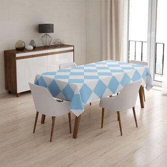 Ubrus Bílomodré kosočtverce: 90x90 cm