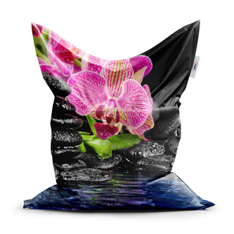 Sedací vak Orchidej na kamenech: 150x100 cm Sedací vak Orchidej na kamenech: 150x100 cm