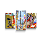 Obraz - 3-dílný Noční ulička: 75x50 cm