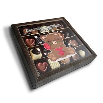 Pralinky Nejkrásnější věc, kterou Bůh stvořil, jsi Ty a růže: 20 ks pralinek