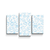 Obraz - 3-dílný Kreslení: 75x50 cm