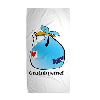 Ručník Gratulujeme!!! 2 : 70x140 cm Ručník Gratulujeme!!! 2 : 70x140 cm