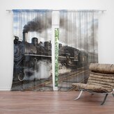 Závěs Parní lokomotiva: 2ks 140x250cm