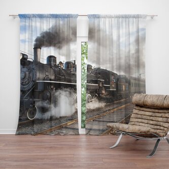 Závěs Parní lokomotiva: 2ks 140x250cm Závěs Parní lokomotiva: 2ks 140x250cm