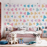 Tapeta Barevné trojúhelníčky: 336x220 cm