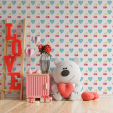 Tapeta Třešně a srdce: 208x125 cm