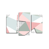 Obraz - 3-dílný Obrazce v něžných barvách: 75x50 cm