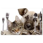 Prostírání Kočička a štěňátko: 40x30cm