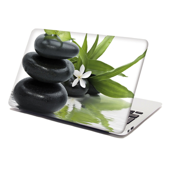 Samolepka na notebook Květ s kameny: 29x20 cm