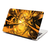 Samolepka na notebook Žlutá abstrakce: 29x20 cm