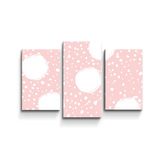 Obraz - 3-dílný Bílé fleky: 75x50 cm