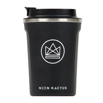 Designový termohrnek, 380ml, Neon Kactus, černý Designový termohrnek, 380ml, Neon Kactus, černý