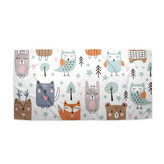 Ručník Animovaná lesní zvířátka: 50x100 cm