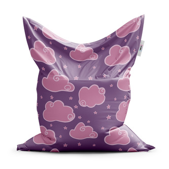 Sedací vak Růžové obláčky: 150x100 cm