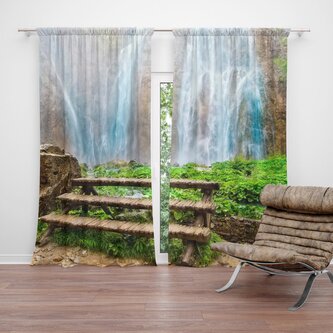 Závěs Posezení u vodopádu: 2ks 140x250cm Závěs Posezení u vodopádu: 2ks 140x250cm