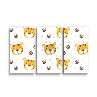 Obraz - 3-dílný Tygřík: 120x80 cm