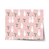 Plakát Lama a kaktusy: 120x80 cm