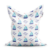 Sedací vak Modré lodičky: 150x100 cm