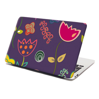 Samolepka na notebook Nakreslené květiny: 38x26 cm