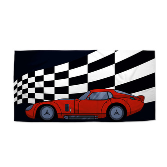 Ručník Závodní auto: 70x140 cm Ručník Závodní auto: 70x140 cm