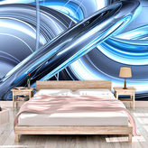 Tapeta Modrá abstrakce: 336x220 cm